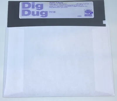 $15 • Buy Dig Dug Game For Vintage Apple II IIe IIc IIGS Computer On 5.25” Floppy Disk