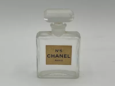 Vintage Chanel No 5 Perfume 1950's Bottle Empty 50 Ml Glass Stopper • $39.99