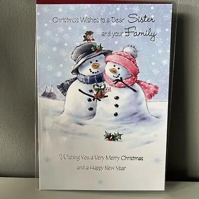 Sister And Family Christmas Card • £1.99