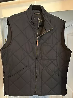 J Crew Mens Navy Sussex Quilted Vest L • $29.99