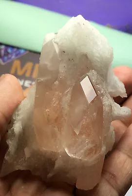 195- Grms_TOP GEMMY Quality Twins Morganite SPECIMEN From Kunar Afghanistan • $1200