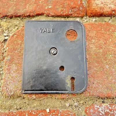 Antique YALE 808 802 Bedroom MORTISE Door Lock PARTS | Cover Plate W/ SCREW • $9.95