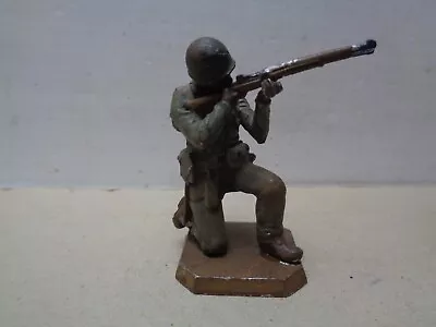 Rose Miniatures Ww2 US Army Kneeling Shooting 54mm Lead Soldier • $9.99