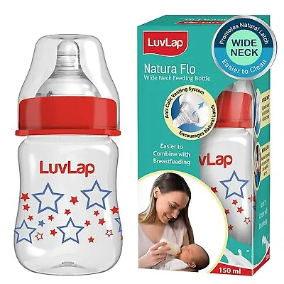 £19.68 • Buy Baby Feeding Bottle (Wide Neck)-150ml Capacity,For 0 Months+ Baby (Star Design)