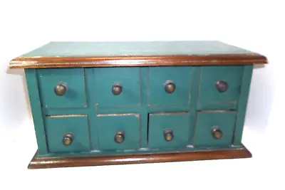 Vintage 8 Drawer Apothecary Cabinet • $143.96