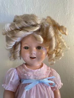 Antique Shirley Temple 1930s Composition Doll By Ideal. Made In USA. 16  • $75