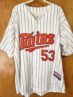 New  Majestic Authentic Minnesota Twins Blackburn 53 Mlb Jersey Size 54 Read! • $75