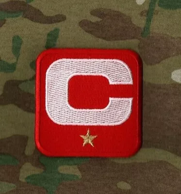 $14.99 • Buy 2022 SAN FRANCISCO 49ers CAPTAIN'S ONE-⭐-1-STAR WHITE C Iron-on C-PATCH