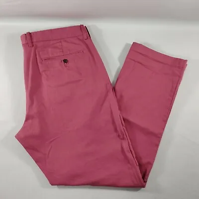 J Crew Mercantile Flex Straight Chino Pink Khaki Pants Mens Size Actual 36x30 • $25.97