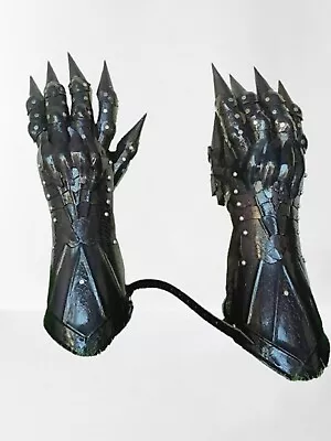 Metal Armor Gauntlets Gothic Armor Gloves Pair Of Gauntlet Accents Crusaders • $83