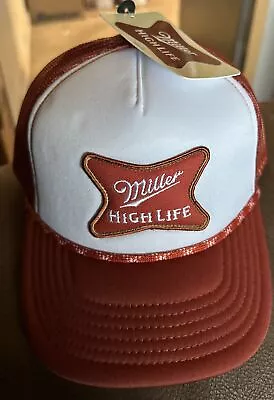 Miller High Life Trucker Rope Vintage Style Snapback Baseball Hat  New Retro • $21.49