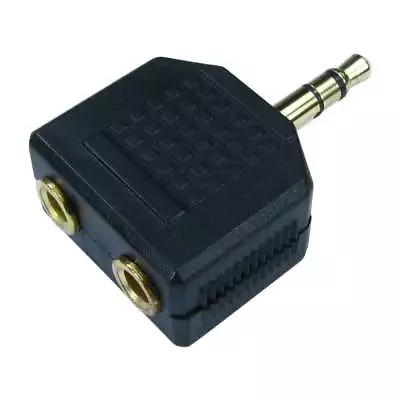 £1.89 • Buy 3.5mm Jack Headphone AUX Earphone Splitter Adaptor 1 X Stereo Plug To 2 Sockets