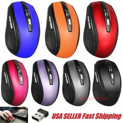2.4GHz Wireless Optical Mouse Mice & USB Receiver For PC Laptop Computer DPI USA • $6.89