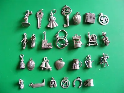 L) Vintage Sterling Silver Charms Charm Telephone Matador Bell 21 Booties Boot • $21.26