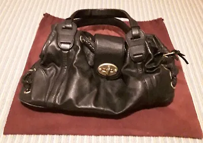 Black Leather Agyness Mulberry Handbag. Used In Excellent Condition • £99