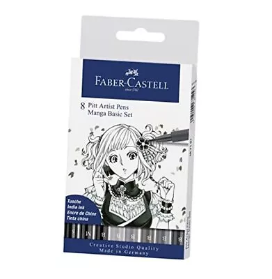 Faber-Castel PITT Artist Manga Pens Shades Of Gray 8-Pack (167107)  • $39.91