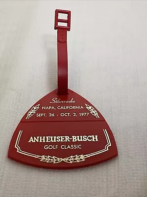 1977 Vintage Rare Anheuser Busch Silverado Resort Golf Bag Tag Napa California  • $12.99