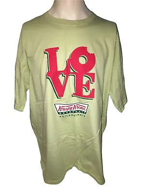 $24 • Buy TS Krispy Kreme Philadelphia T Shirt 70’s Love Logo City Of Brotherly Love Sz XL
