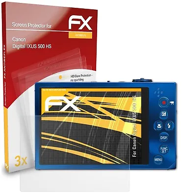 AtFoliX 3x Screen Protection Film For Canon Digital IXUS 500 HS Matt&shockproof • £11.29