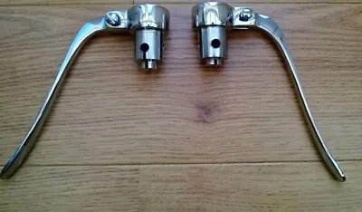 Vintage Bikes Handle Bar Chrome Inverted Reverse Levers 1  (Pair) #B6 • $46.87