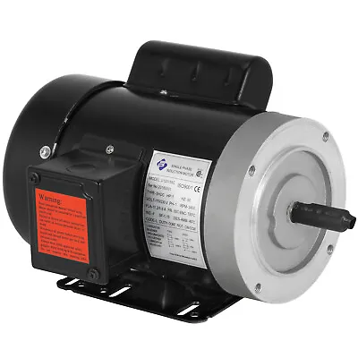 VEVOR 1 HP Electric Motor 56C Frame 115/230V 3600 Rpm Single Phase 120156C • $143.99