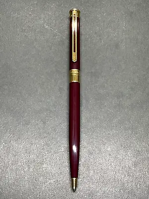 MONTBLANC NOBLESSE OBLIGE Vint Early-Model Burgundy Bordeaux Twist Ballpoint Pen • $180