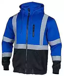  High Visibility ANSI Class 1 Reflective XX-Large Royal Blue-detachable Hood • $79.34