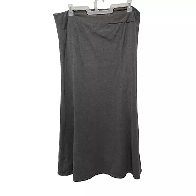 Old Navy Women's Maternity Solid Gray Maxi Skirt Size X-Large Stretch High Waist • £11.57