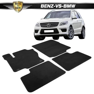 Fits 12-16 Benz ML-Class 4Dr Factory Fitment Floor Mats Carpets Black Nylon • $39.99