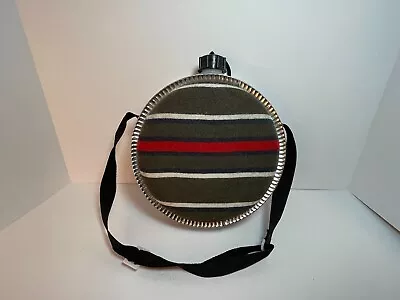 Vintage Western Style  Wool Flannel Water Canteen Camping Boy Scout • $16.99