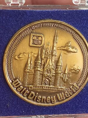 1970s Vintage Walt Disney World Bronze Commemorative Coin-medal-token • $15