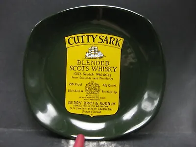 Vintage Cutty Sark Whisky Ashtray Made By Wade Regicor Of England - Dark Green • $5