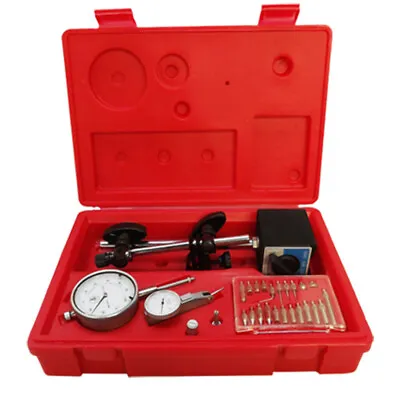 1 Inch Dial Indicator With Magnetic Base 22 Point Set Precision Inspection Tool • $60.09