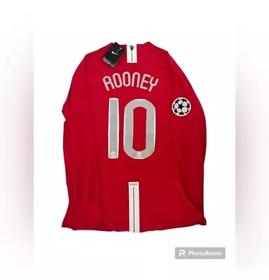 Wayne Rooney 2008 Manchester United Champions League Final Retro Home Jersey • $50