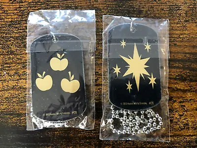 Lot Of 2 My Little Pony Series 1 Collector Dog Tags Gold #26Sparkle/#28Applejack • $13