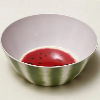 Vintage GIBSON HOME Large Round Melamine Plastic WATERMELON SERVING BOWL 10 In • £19.28