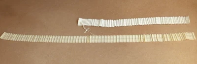 £0.99 • Buy Rufflette Tape, Two Old Used Lengths, White =1 Metre, Cream= 160cms.