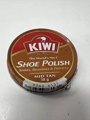 Vintage Shoe Polish Tin Kiwi Mid Tan Retro Advertise • $9.99