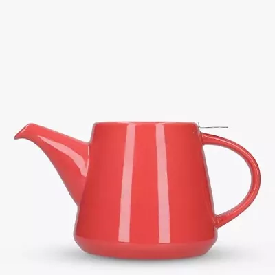 Teapot London Pottery HI-T Filter 2 Cup Teapot Boxed Salmon Red Colour 650 Ml • £13.95