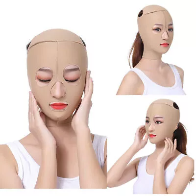 V Line Facial Mask Chin Neck Belt Anti Aging Face Lift Up Anti-Wrinkle Strap Kit • $5.99