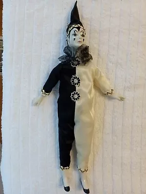 Mardi Gras Porcelain Doll Mime • $28