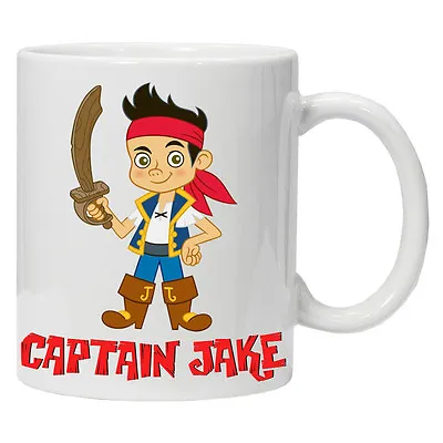 £4.99 • Buy NEW Jake And The Neverland Personalised Pirates Mug 6 Oz Child Mug Cup Tea