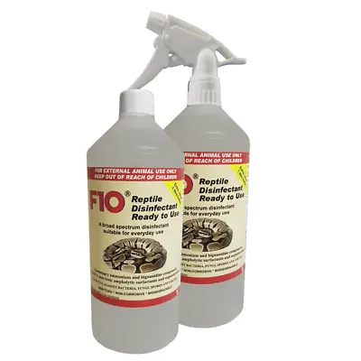 F10 Reptile Disinfectant Ready To Use General Cleaning And Disinfecting Cages • £21.99