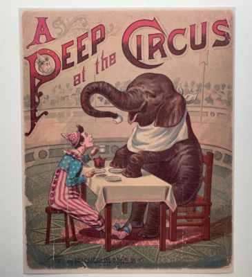 Circus Poster Peep Circus Carnival Art Freak Show Poster Vintage Style Print • $12.99