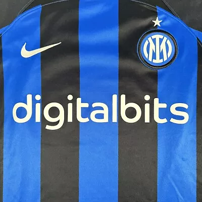 Ultra Rare Original Inter Milan 2022/2023 Home Football Shirt Excellent Large • £69.99