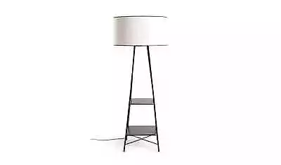 Habitat Thasia 147cm Tall Floor Lamp With 2 Shelves - Black And White 9405730 • £89.99