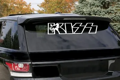 Extra Large Kiss Style Car Sticker 595mm Wide Decal Band Rock Vinyl Metal 80s • $34.90