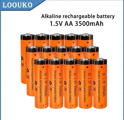 AA 1.5 3500 MAh Alkaline Rechargeable  4×Batteries  Avail - For Cordless Phones • £8.99