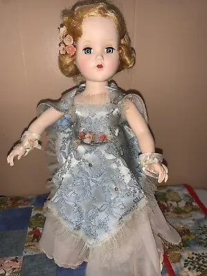 STUNNING Vintage 17” Nanette All Original Hard Plastic Walker Doll Unplayed With • $225