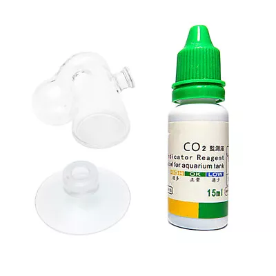 Aquatic Aquarium CO2 Glass Drop Checker  Long Term  Fish Bow Test P1D7 • £7.97